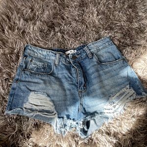 Denim shorts